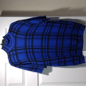 Blue and black short sleeve sweater size 18/20 by Lane Bryant.